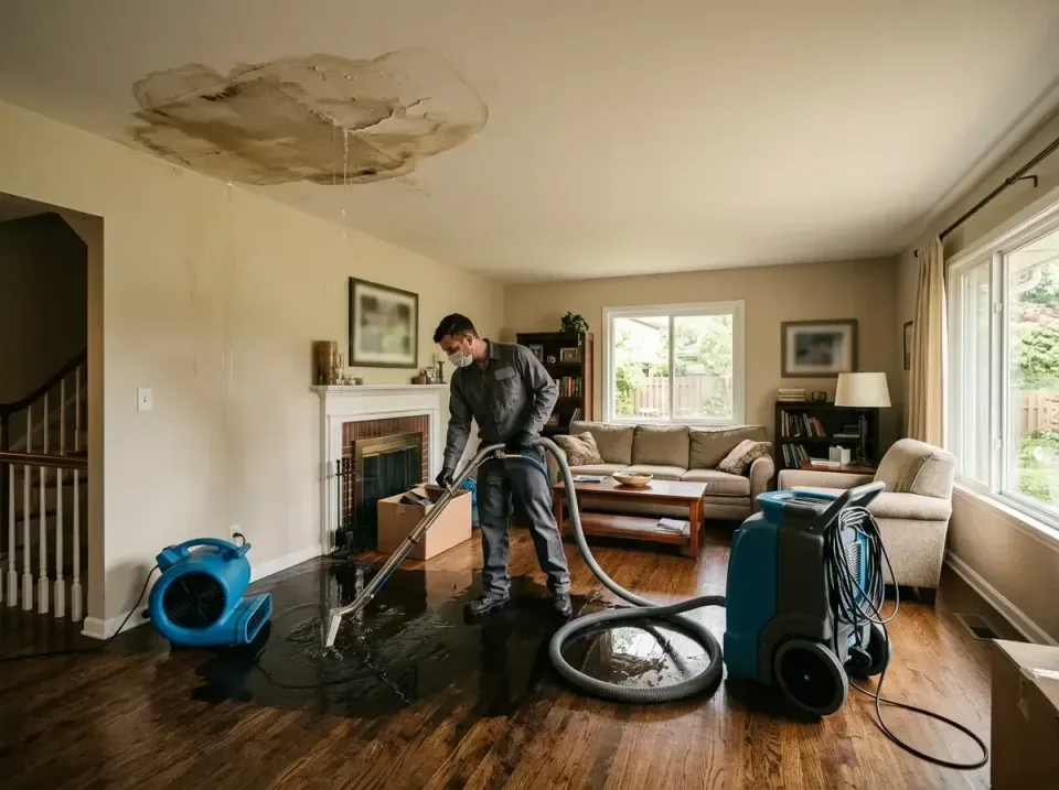 attic-pipe-burst-ceiling-drip-008 — frequently asked questions, Water Damage Restoration & Carpet Care in Emmitsburg, MD